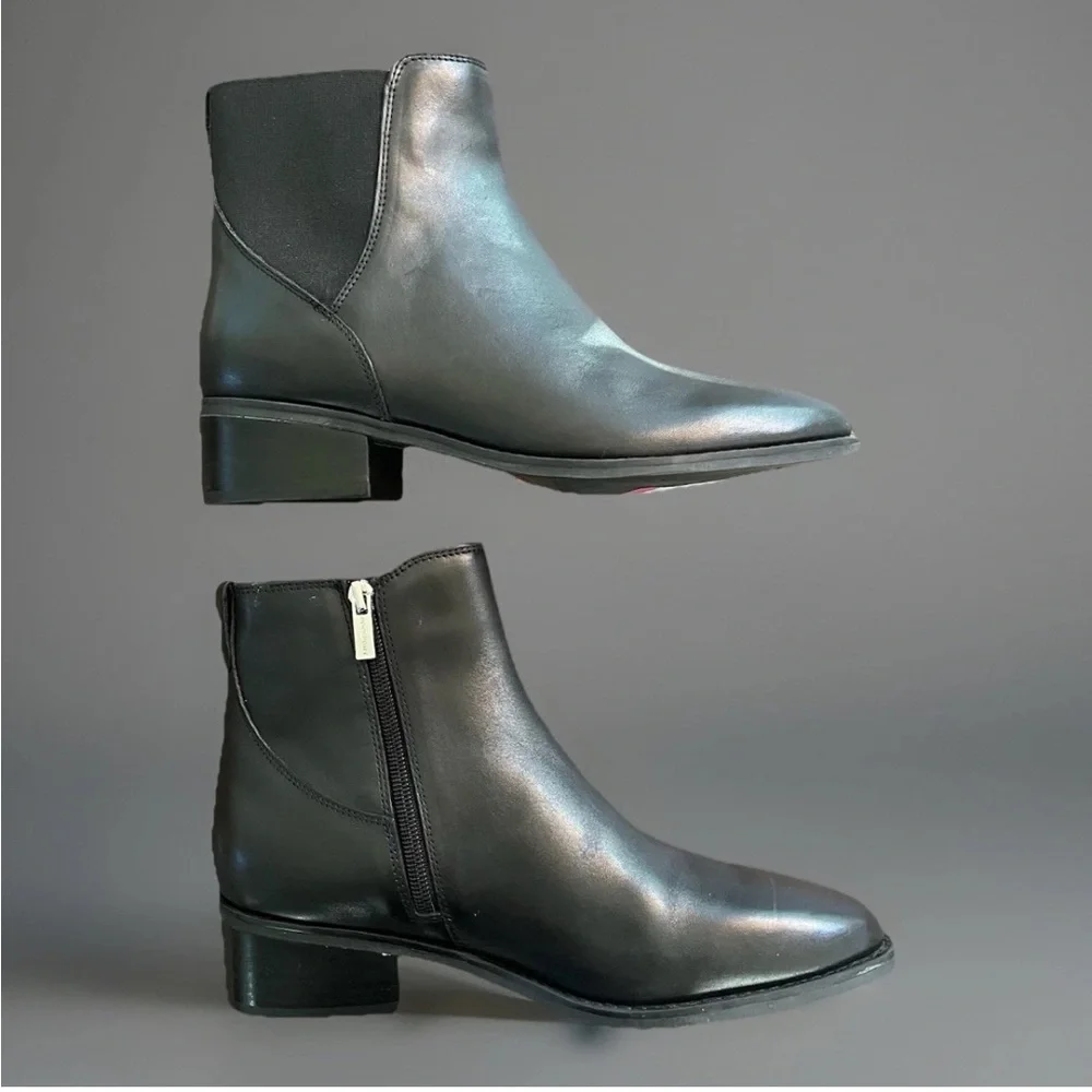 Rockport Piper Trutech Leather Women’s Black Booties - Size 8.5 - MSRP $179